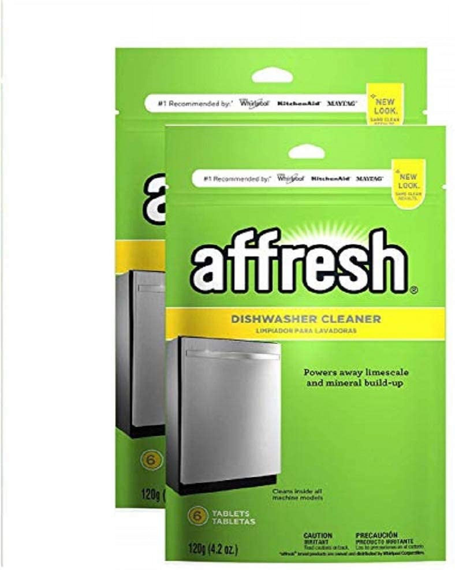 Affresh Dishwasher Cleaner, 6 Tablets (2 Pack)