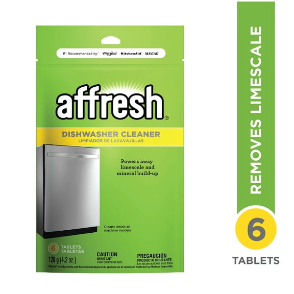 Affresh Dishwasher Cleaner Tablets, 6 count