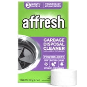 Affresh Garbage Disposal Cleaner, Removes Odor-Causing Residues, 3 Tablets
