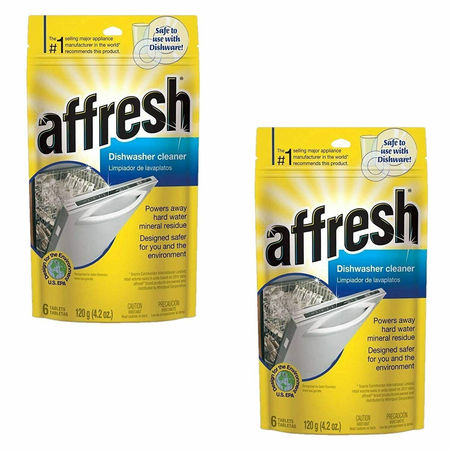 affresh 6-Pack 4.2-oz Tablets Dishwasher Cleaner in the Dishwasher