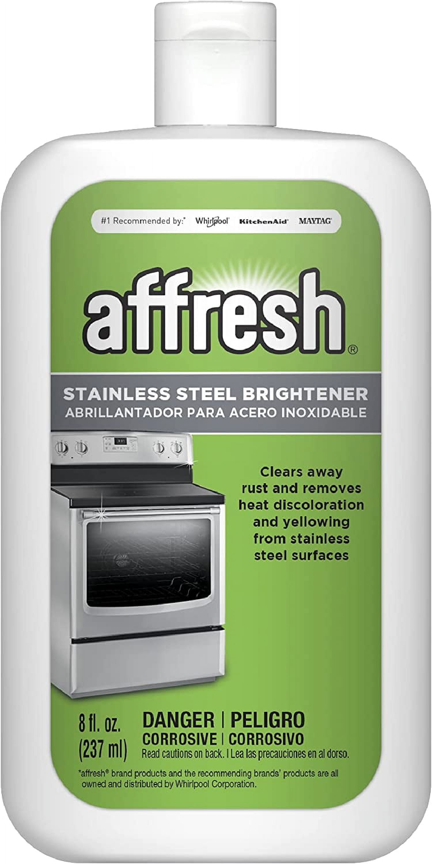 Affresh Stainless Steel Brightener, 8 oz., Clears Away Rust from