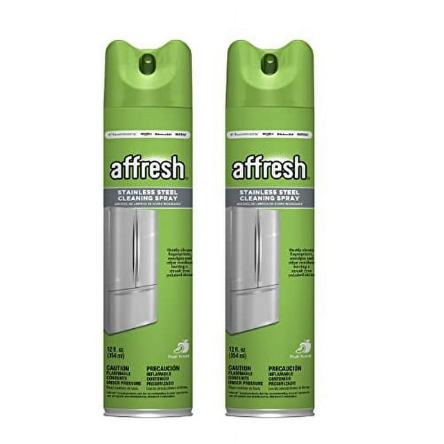Affresh Stainless Steel Cleaning Spray, 2 Pack, Restores a StreakFree