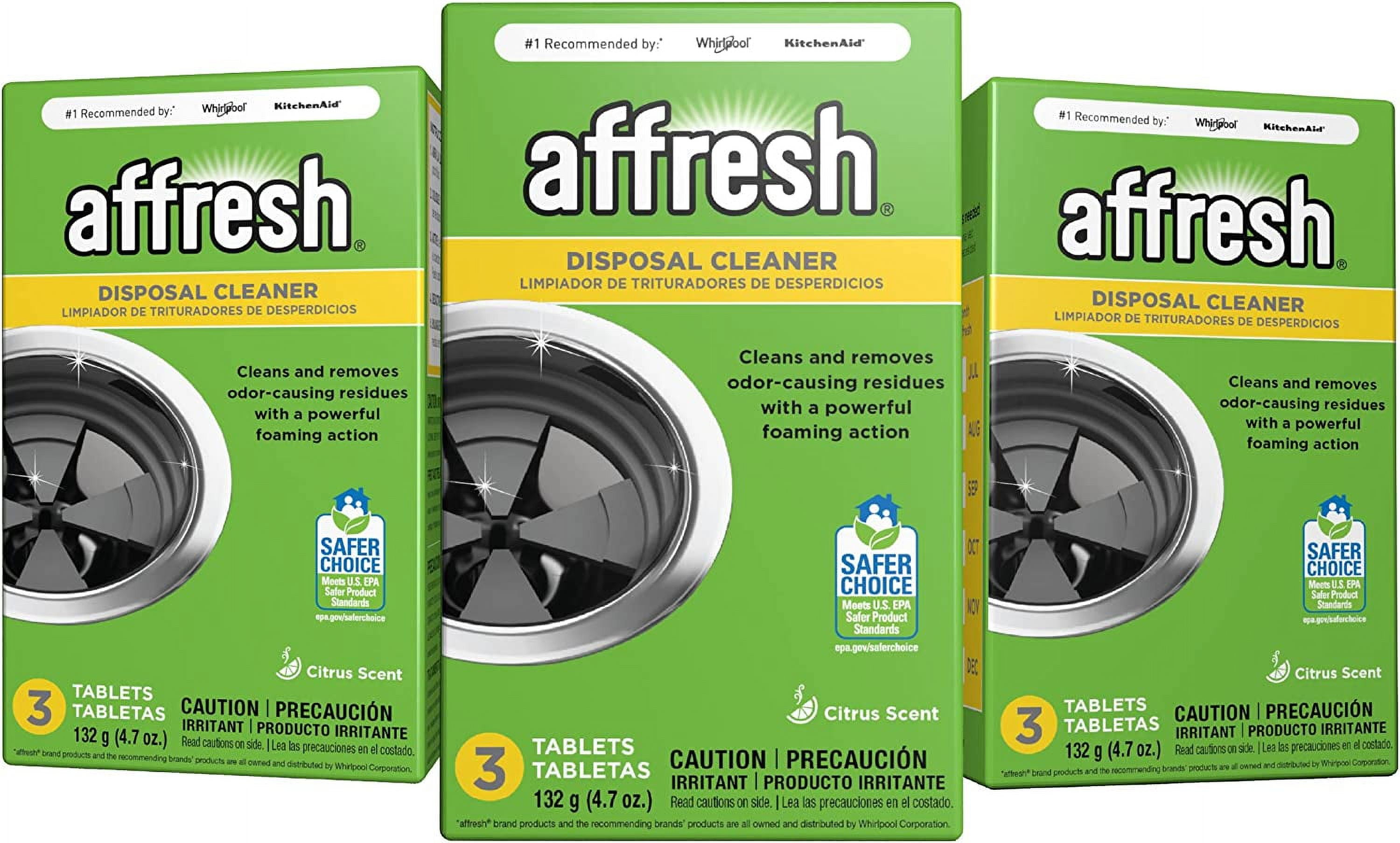 Affresh W10509526M3 3 Pack Garbage Disposal Cleaner Removes Odor