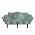 thumbnail image 1 of Afghan Futon Couch, Tribal Illustration of Geometric Shapes Rhombuses Stripes Middle Eastern Pattern, Daybed with Metal Frame Upholstered Sofa for Living Dorm, Loveseat, Multicolor, by Ambesonne, 1 of 4