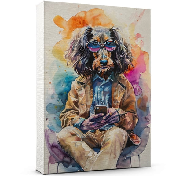 Afghan Hound Dog Poster Print Bathroom Decor - Afghan Hound Dog Canvas Wall Art For Bedroom Decor - Bathroom Decor - Birthday Gifts For Women