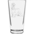 thumbnail image 1 of Afghan Hound Dog Themed Etched All Purpose 16oz Libbey Pint Glass, 1 of 1