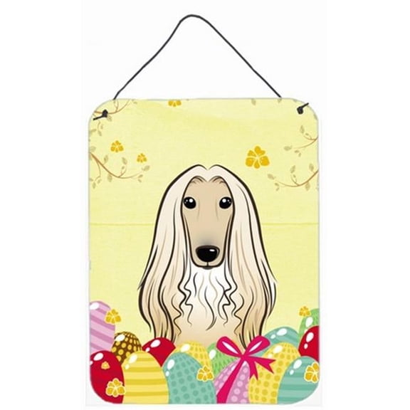 Afghan Hound Easter Egg Hunt Wall or Door Hanging Prints