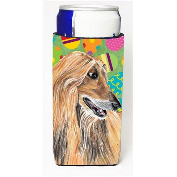 Afghan Hound Easter Eggtravaganza Michelob Ultra bottle sleeves For Slim Cans - 12 Oz.