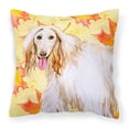 thumbnail image 1 of Afghan Hound Fall Fabric Decorative Pillow, 1 of 4