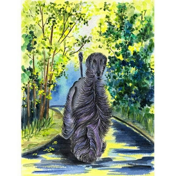 Afghan Hound Flag Canvas - House Size