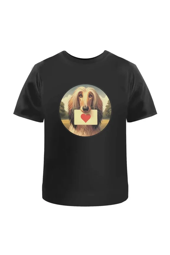 Afghan Hound Love Note Unisex T-Shirt - 100% Cotton