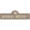 thumbnail image 1 of Afghan Hound Street Sign | Indoor/Outdoor | Dog Lover Funny Home Décor for Garages, Living Rooms, Bedroom, Offices | SignMission personalized gift | 24" Wide, 1 of 5