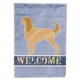 thumbnail image 1 of Afghan Hound Welcome Garden Size Flag, 1 of 1