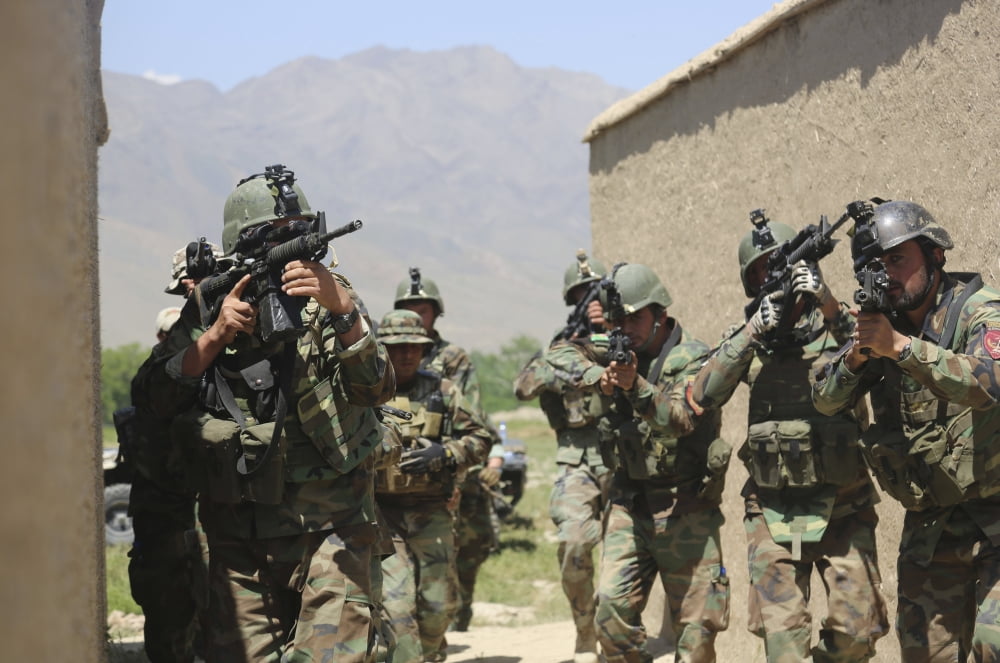 Afghan National Army Special Forces Canvas Art - Stocktrek Images (34 x 23)