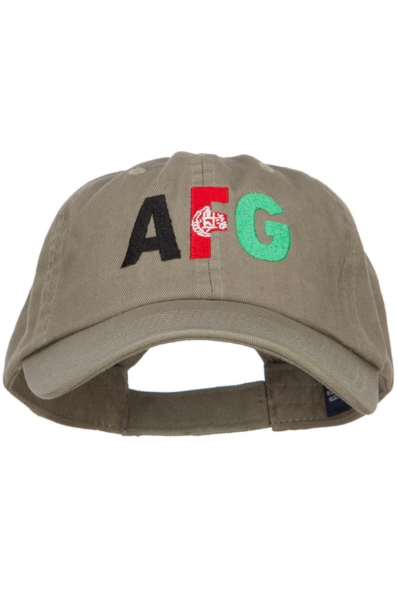 Afghanistan Embroidered Low Profile Cap - Olive OSFM