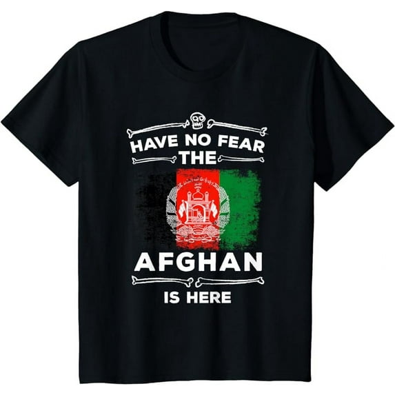 Afghanistan Flag Tshirt Have No Fear Afghan Is Here Afghani T-Shirt