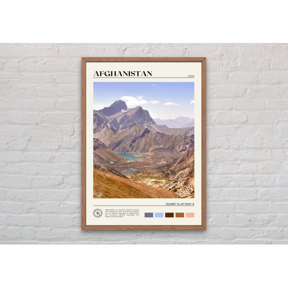 Afghanistan Photography Poster, Travel Location Wall Art Print