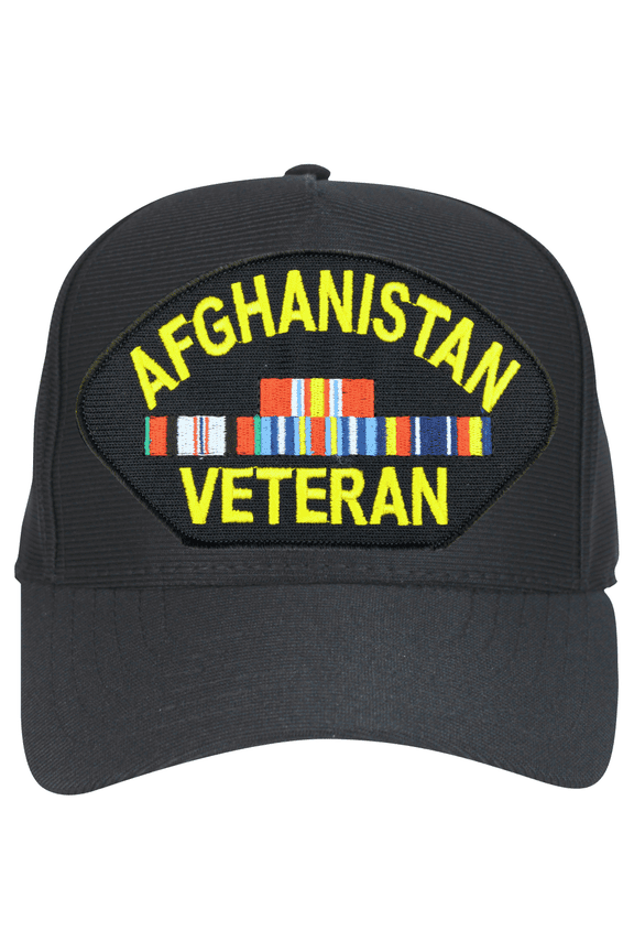 Afghanistan Veteran With 4 Ribbons Cap