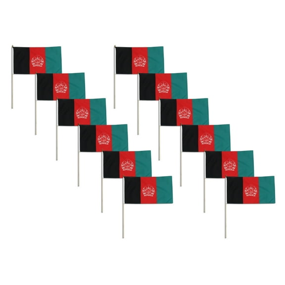 Afghanistan flag 12 x 18 inch - 12 PK