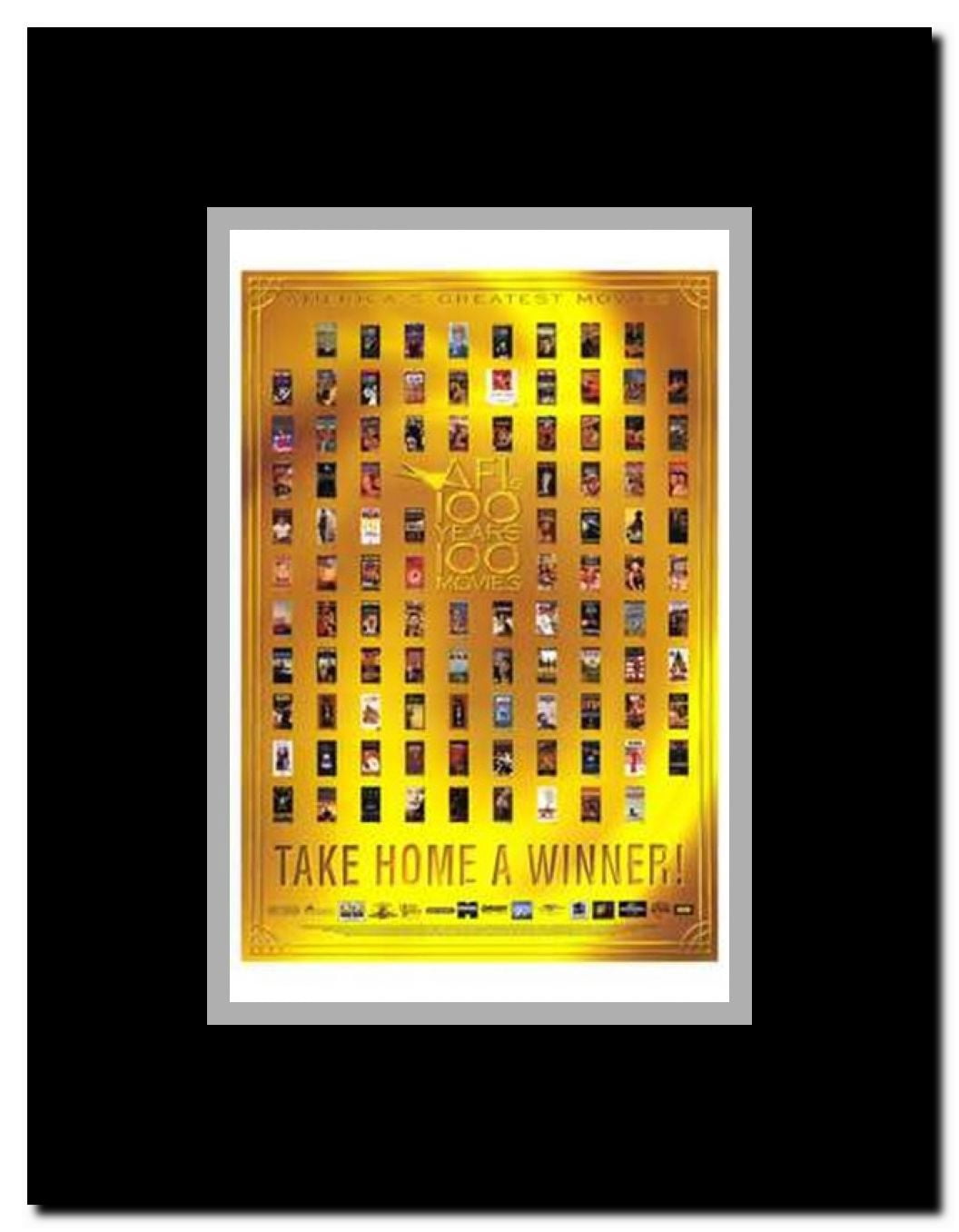 Afi - 100 Years of Movies Framed Movie Poster