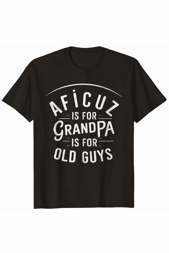 Afi Cuz Grandpa Is For Old Guys Icelandic Nordic Grandpa Black T-Shirt