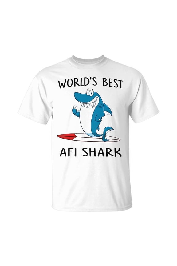 Afi Grandpa Gift Worlds Best Afi Shark Unisex Jersey Crewneck Tshirt