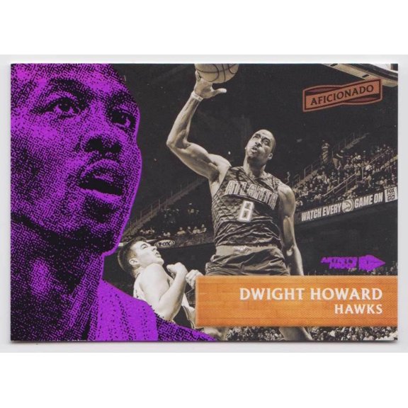 Aficionado Base Artist's Proof Purple Dwight Howard #6 Parallel Panini NBA Atlanta Hawks Ungraded Atlanta Hawks NBA Basketball Trading Card