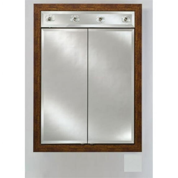 Afina Corporation DD-LC3140RSOHWT 31x40 Contemporary Integral Lighted Double Door - Soho Satin White