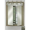 thumbnail image 1 of Afina Corporation DD-LT2434RARSSV 24 in.x 34 in.Recessed Double Door Cabinet with Traditional Lights - Aristocrat Silver, 1 of 1
