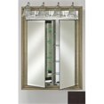 thumbnail image 1 of Afina Corporation DD-LT2434RTRIES 24 in.x 34 in.Recessed Double Door Cabinet with Traditional Lights - Tribeca Espresso, 1 of 1