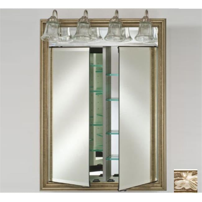 Afina Corporation DD-LT3140RARSSV 31x40 Traditional Integral Lighted Double Door - Aristocrat Silver