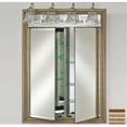 thumbnail image 1 of Afina Corporation DD-LT3140RROMPW 31x40 Traditional Integral Lighted Double Door - Roman Pewter, 1 of 1