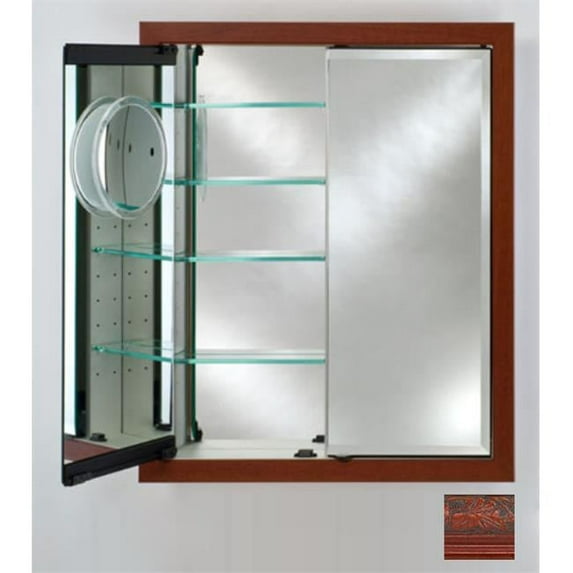 Afina Corporation DD3136RPALCE 31 in.x 36 in.Recessed Double Door Cabinet - Parliament Cherry