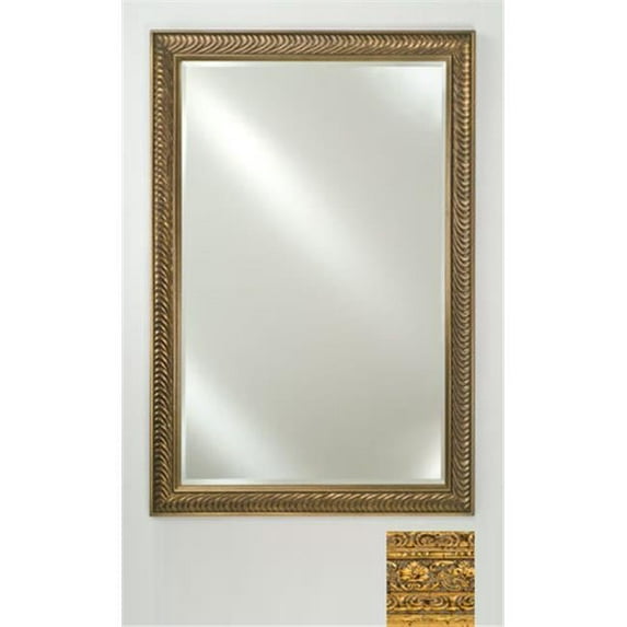 Afina Corporation FM1622REGGDB 16 in.x 22 in.Signature Beveled Mirror - Regal Gold