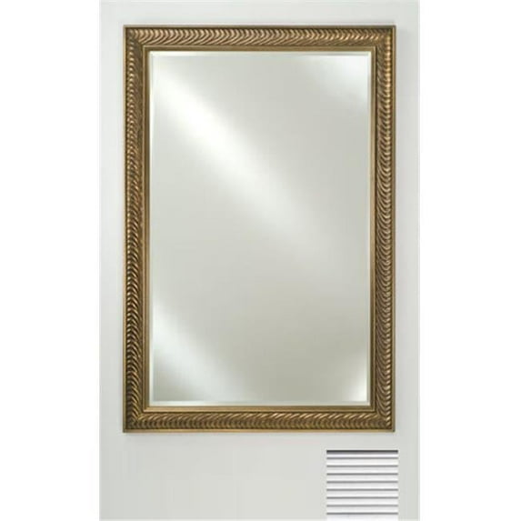 Afina Corporation FM1622SOHFCB 16 in.x 22 in.Signature Beveled Mirror - Soho Fluted Chrome