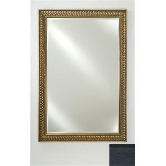 Afina Corporation FM2436SOHBKB 24 in.x 36 in.Signature Beveled Mirror - Soho Brushed Black