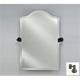 thumbnail image 1 of Afina Corporation RM-730-OB-T 20X30 SCALLOP TOP FRAMELESS WITH TILT BRACKETS OIL RUBBED BRONZE TRADITIONAL BRACKETS, 1 of 1