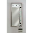 thumbnail image 1 of Afina Corporation SD-LC1730RPARSV 17 in.x 30 in.Recessed Single Door Cabinet with Contemporary Lights - Parisian Silver, 1 of 1