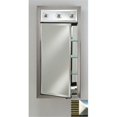 thumbnail image 1 of Afina Corporation SD-LC2030RMERGS 20 in.x 30 in.Recessed Single Door Cabinet with Contemporary Lights - Meridian Gold-Silver, 1 of 1