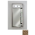 thumbnail image 1 of Afina Corporation SD-LC2434RTUSSV 24 in.x 34 in.Recessed Single Door Cabinet with Contemporary Lights - Tuscany Silver, 1 of 1