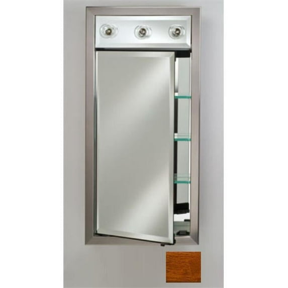 Afina Corporation SD-LC2440RARLHO 24x40 Contemporary Integral Lighted Single Door - Arlington Honey