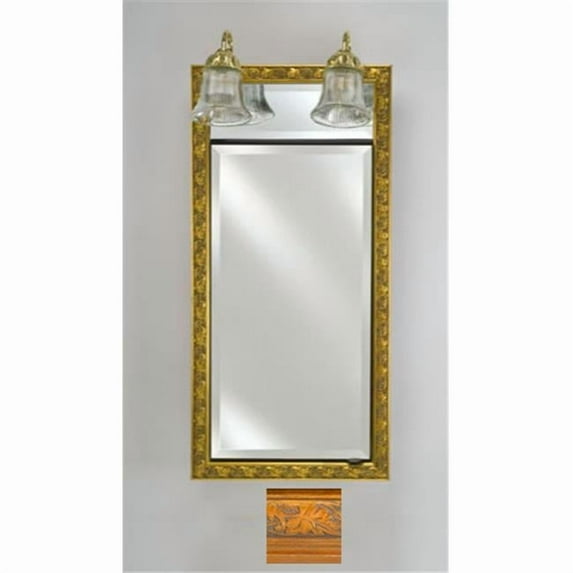 Afina Corporation SD-LT1740RPALHO 17 in.x 40 in.Traditional Integral Lighted Single Door- Parliament Honey