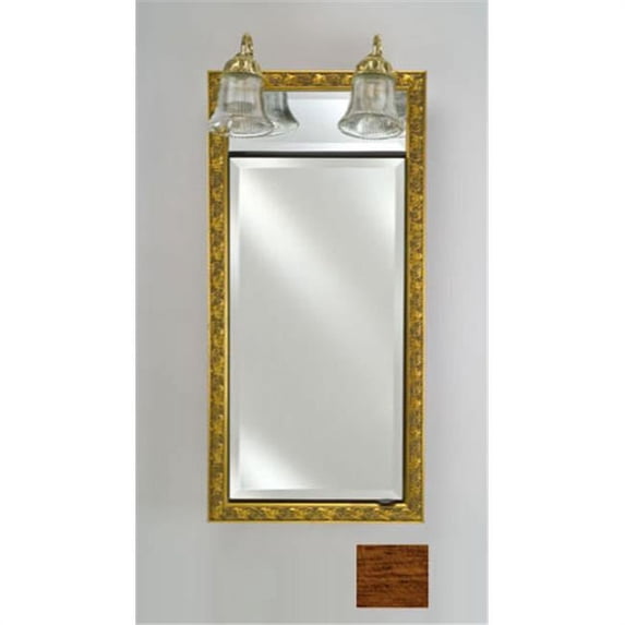 Afina Corporation SD-LT2030RARLHO 20 in.x 30 in.Recessed Single Door Cabinet with Traditional Lights - Arlington Honey