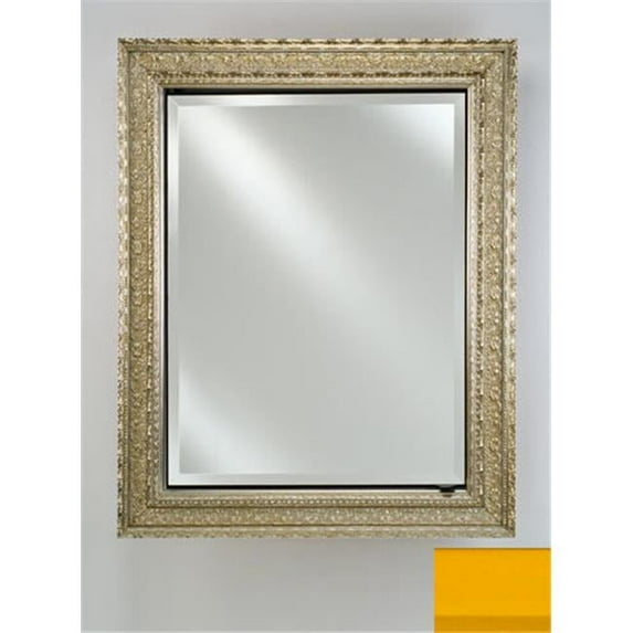 Afina Corporation SD1726RCOLYL 17 in.x 26 in.Single Door Recessed Cabinet- Colorgrain Yellow