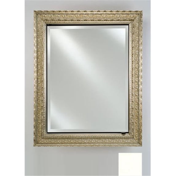 Afina Corporation SD1730RCOLWT 17 in.x 30 in.Recessed Single Door Cabinet - Colorgrain White