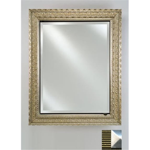 Afina Corporation SD1730RMERGS 17 in.x 30 in.Recessed Single Door Cabinet - Meridian Gold-Silver