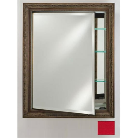Afina Corporation SD2436RCOLRD 24 in.x 36 in.Recessed Single Door Cabinet - Colorgrain Red