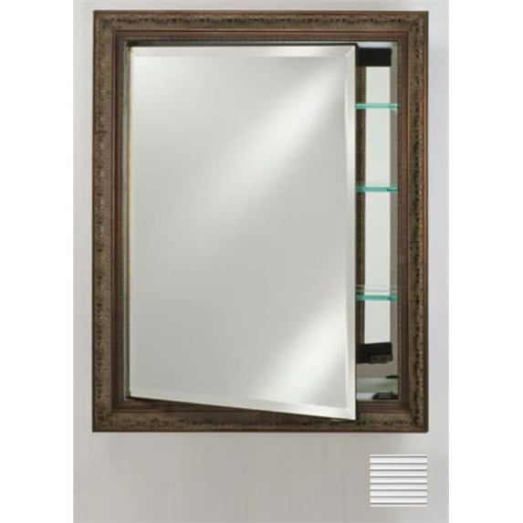 Afina Corporation SD2436RSOHFC 24 in.x 36 in.Recessed Single Door Cabinet - Soho Fluted Chrome