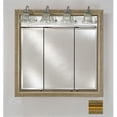 thumbnail image 1 of Afina Corporation TD-LT4740RCHAGD 47 in.x 40 in.Recessed Traditional Integral Lighted Triple Door - Chateau Antique Gold, 1 of 1