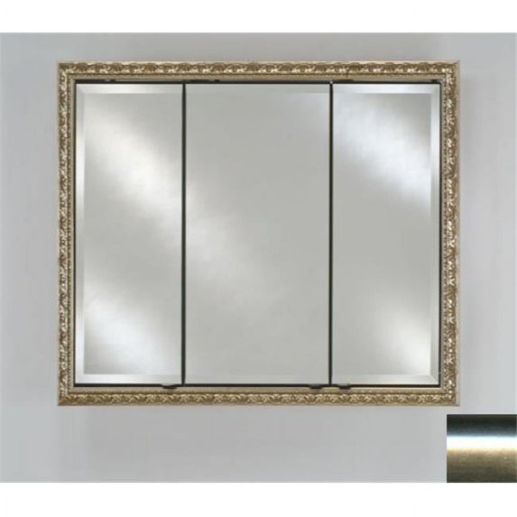 Afina Corporation TD3430RSATSV 34 in.x 30 in.Recessed Triple Door Cabinet - Brush Satin Silver